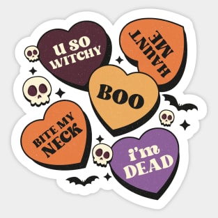 Spooky Hearts & Skulls Sticker